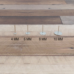 Base plana pasante 6 mm x 100 uni. - comprar online