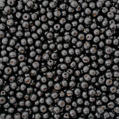 Bolitas de madera 7 mm x 25 gramos NEGRO