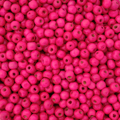Bolitas de madera 8 mm x 25 gramos FUCSIA