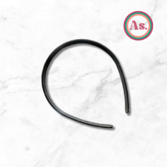Vincha plástica NEGRA x 10 uni. - comprar online