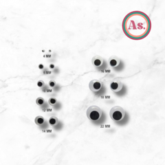 Ojitos móviles de 22mm x 100 uni. - comprar online