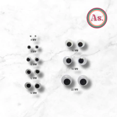 Ojitos móviles de 18mm x 100 uni. - comprar online