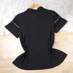 Blusa Poá com Laço Preta BS4686 na internet