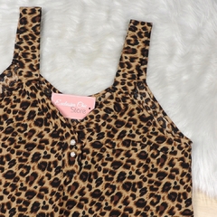 Regata Animal Print Alça Larga BS4892 na internet