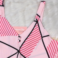 Regata Estampada com Botão Rosa BS4866 na internet