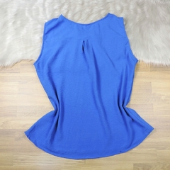 Regata com Pregas Azul BS4873 - Exclusiva Chic Store