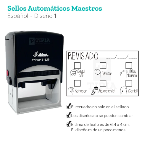 Sello Automático Shiny para Docentes - comprar online