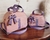 Kit de bolsas para a a maternidade coleção Essencial - Rosa com Lilás