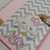 Porta caderneta de vacinação Chevron com rosa bebê - comprar online