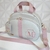 Bolsa Maternidade Personalizada M Cinza-Rosê