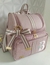 Mochila maternidade 2 em 1 G Rosa- listras
