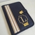 Capa caderneta de vacinação - Marinho/dourado