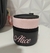 Guarda chupeta personalizado Preto com rosa bebê