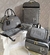 Kit bolsas maternidade Linho Cinza/Preto - comprar online