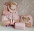 Mochila infantil de carrinho 40cm+boneca Metoo gloveleya + Lancheira Térmica+ Estojo + Brinde