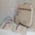 kit maternidade personalizado Off wite com Rose