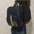Mochila maternidade baby luxo - Marinho com dourado