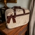 Kit Bolsas para maternidade personalizado Palha emborrachada com marrom - Bolsa Maternidade Personalizadas em até 10x sem juros!
