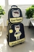 Mochila Bordada Carrinho 40cm + Lancheira Térmica Personalizado - Preto com amarelo - comprar online