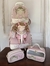 Mochila infantil personalizada com Boneca original - Rosa com off white - comprar online