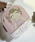 Mochila infantil personalizada com Boneca original - Rosa com off white - Bolsa Maternidade Personalizadas em até 10x sem juros!