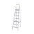 ESCADA MOR 7 DEGRAUS ALUMÍNIO - CAPACIDADE 120KG