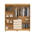 Guarda Roupa Casal Ópera 06P 04G Cinamomo Off White - Demóbile - comprar online
