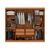 Guarda Roupa Casal Lopas Andara 8P 4G C/ Espelho - Amêndoa Clean Off White - comprar online