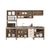 Cozinha Atualle Viena 12 Portas 2 Gavetas - Canelato/Natura Off White - comprar online