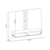 Painel Para Home Suspenso Form Cinamomo Off White - Hb Móveis - comprar online