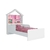 Cama Infantil Tuboart Laura - Branco / Rosa