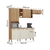 Armário Cozinha ?Atualle Ravena 10P 01G - Canelato+3D/off White na internet