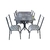 Conjunto Mesa Teixeira Paraty Com 06 Cadeiras - Granito Topázio