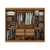 Guarda Roupa Casal Lopas Andara 8P 4G C/ Espelho - Amêndoa Clean - comprar online