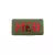 PATCH MÉDICO VERDE/VERMELHO EM CORDURA