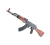 RIFLE DE AIRSOFT AKM FULL STEEL E MADEIRA REAL - E&L