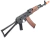 RIFLE DE AIRSOFT AKS74N FULL METAL COM MADEIRA REAL - DOUBLE BELL na internet