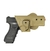 COLDRE PARA GLOCK G17 E G25 EM POLÍMERO TAN DACS - comprar online