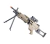 RIFLE DE AIRSOFT SUPORTE M249 MINIMI PARA FEATHERWEIGHT TAN - CYBERGUN