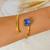 Bracelete de Labradorita A Pedra da Magia - Dourado