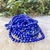 Pulseira de Lápis Lazuli Lapidada 4mm - Comunicação Verdadeira - Cristais Topázius
