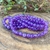 Pulseira de Ametista Lapidada 8mm - Transmutação na internet