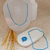 Colar de Apatita Azul Multifacetado 2mm - Campo Mental - comprar online