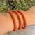 Pulseira de Jaspe Vermelho Lapidada 6mm - Vitalidade e Proteção - loja online