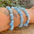 Pulseira de Água Marinha Azul - Serenidade e Intuição - loja online