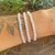 Pulseira de Quartzo Rosa 4mm - Amor