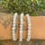 Pulseira de Selenita Branca Lapidada 6mm - Limpeza Energética