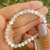 Imagem do Pulseira de Selenita Branca Lapidada 6mm - Limpeza Energética