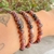 Pulseira de Rodonita Lapidada 6mm - Auxílio no Equilíbrio Emocional - loja online