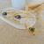 Bracelete de Labradorita A Pedra da Magia - Dourado - comprar online